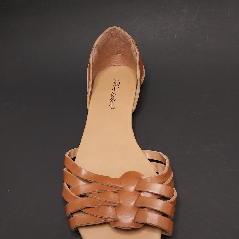 Breckelles Woman's Peep Toe Flat - Picture 5 of 10